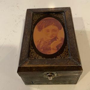 Antique Chinese Jewelry Box Metal